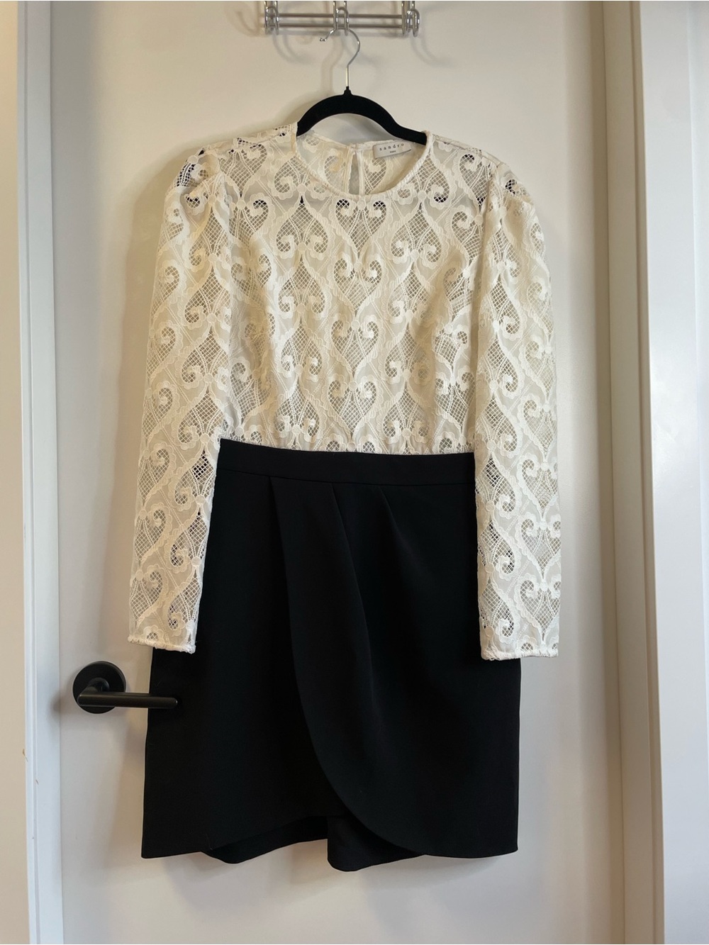 Sandro Lace Long-Sleeve dress size 42